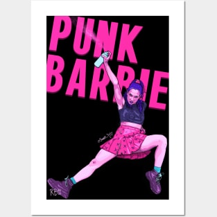 Punk Barbie (no background) Posters and Art